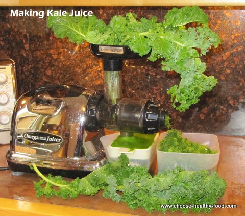 juicing kale