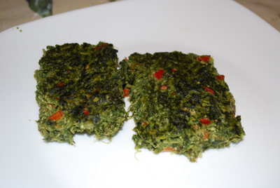 baked kale omelette high protein low fat