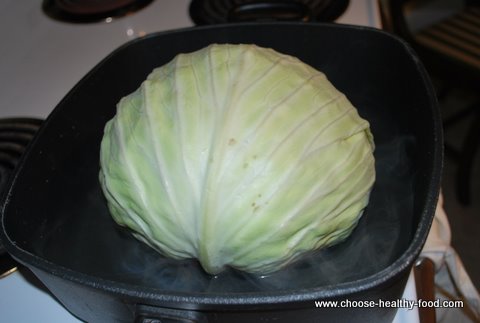 cabbage rolls recipe-grating onions with Borner slicer