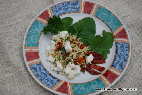 orzo salad with sun-dried tomatoes