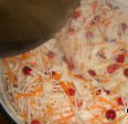 Pickled cabbage with cranberries
