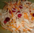 Pickled cabbage with cranberries