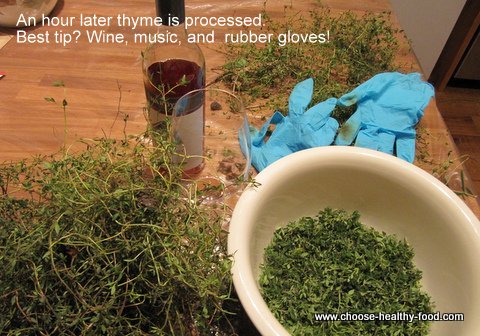 preparing mediterranean herb paste recipe