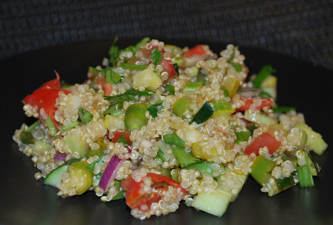 quinoa salad recipe with asparagus and zuccini