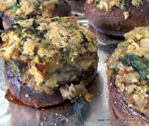 Kale stuffed mushroom recipes
