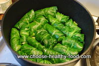 placing rolls in the pan