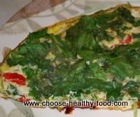 Spinach omelette